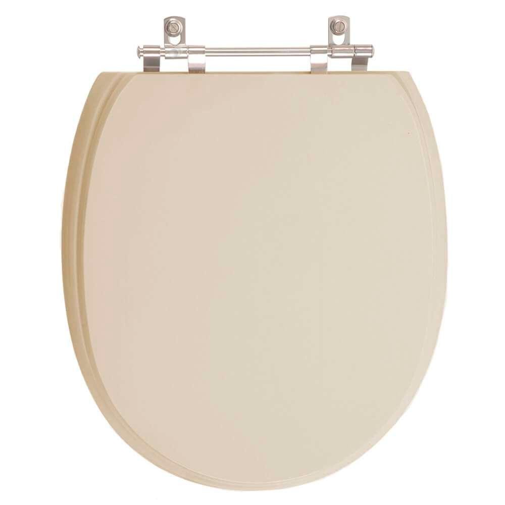 Assento Sanitário Poliester De Ville Amendoa para vaso Deca