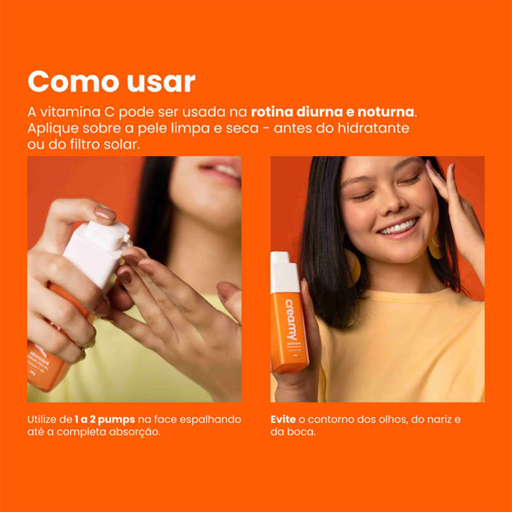 Detalhes do Creamy Vitamina C - Sérum Facial 30g