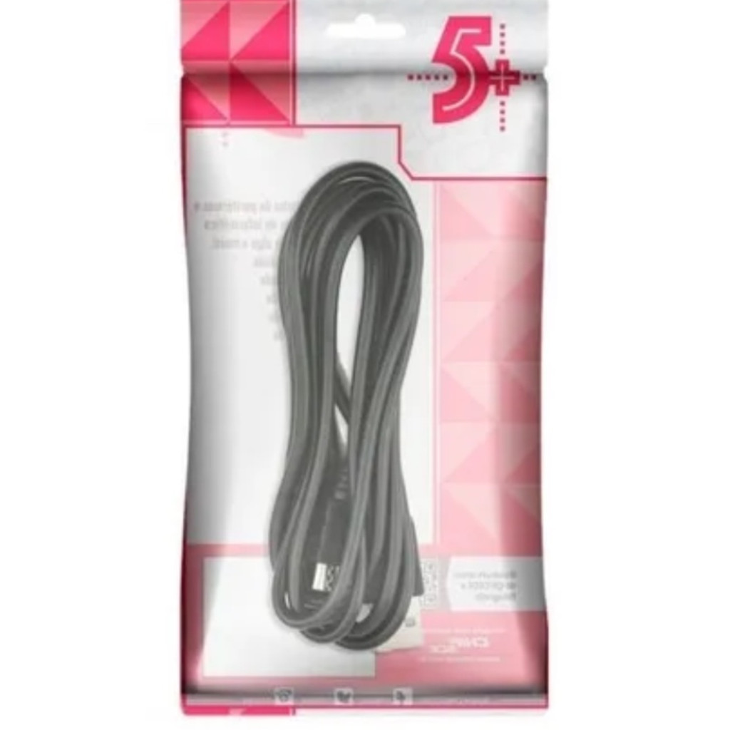 CABO USB 2.0 - USB A MACHO + MICRO USB (V8) 2.0 - 1.8M - PRE