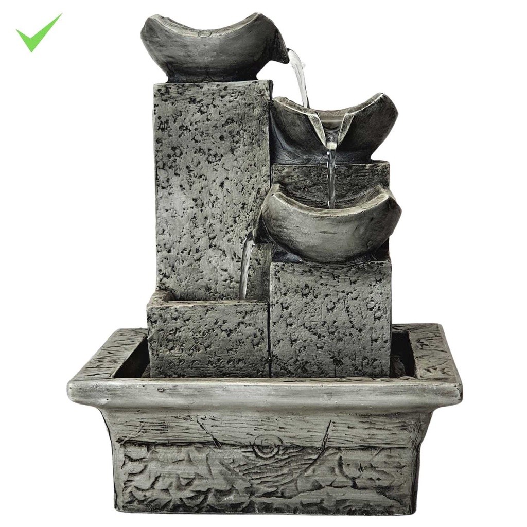 Imagem Fonte De Agua Cascata Decorativa Mesa Feng Shui Enfeite Zen