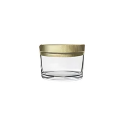 Pote De Vidro Para Vela Com Tampa De Madeira - 150ml - 1 unidade - Rizzo