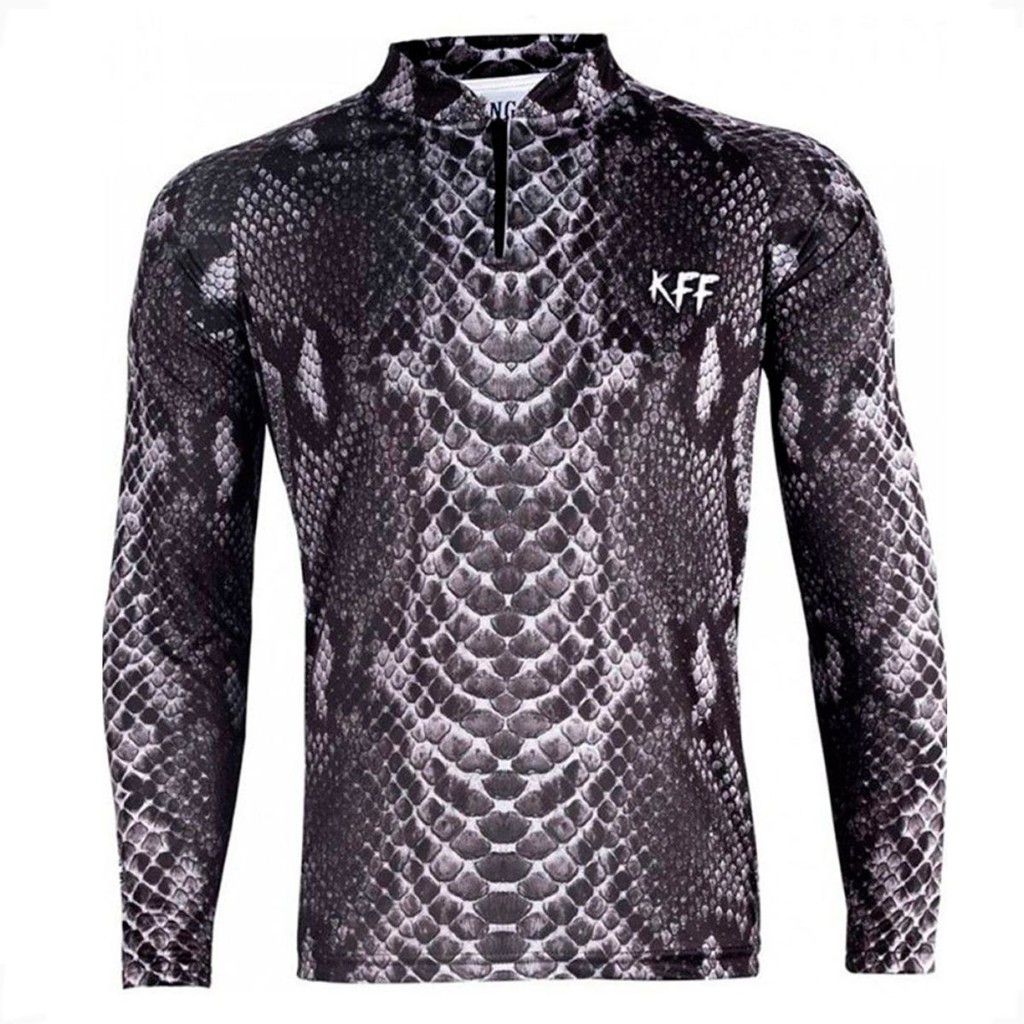 Camiseta de Pesca King Brasil Snake Sublimada Proteção UV50+