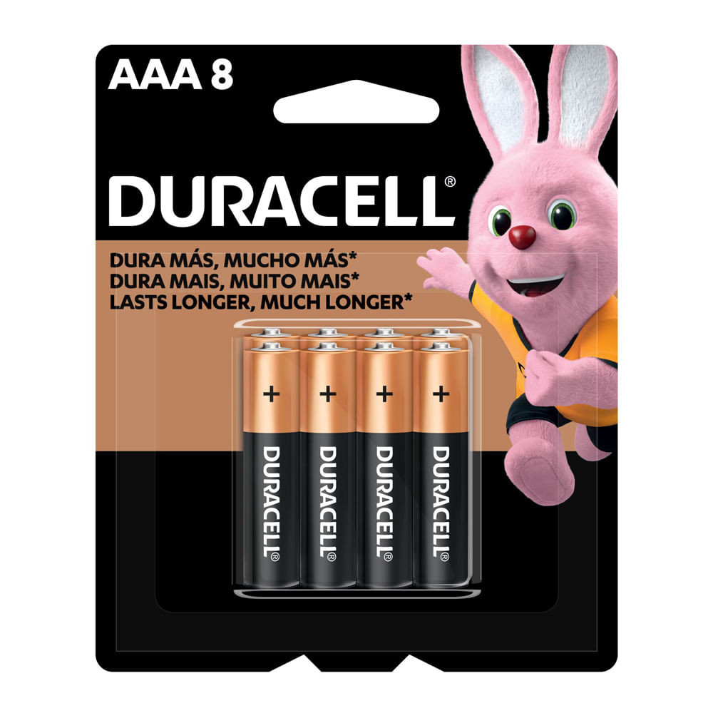 Pilha Duracell AAA Alcalina 8 Unidades em Oferta na Shopee