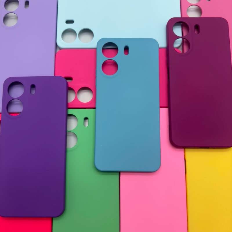 Capinha Silicone Aveludada Antichoque - Redmi 13C/Poco C65 - Xiaomi - Capa Protetora Case