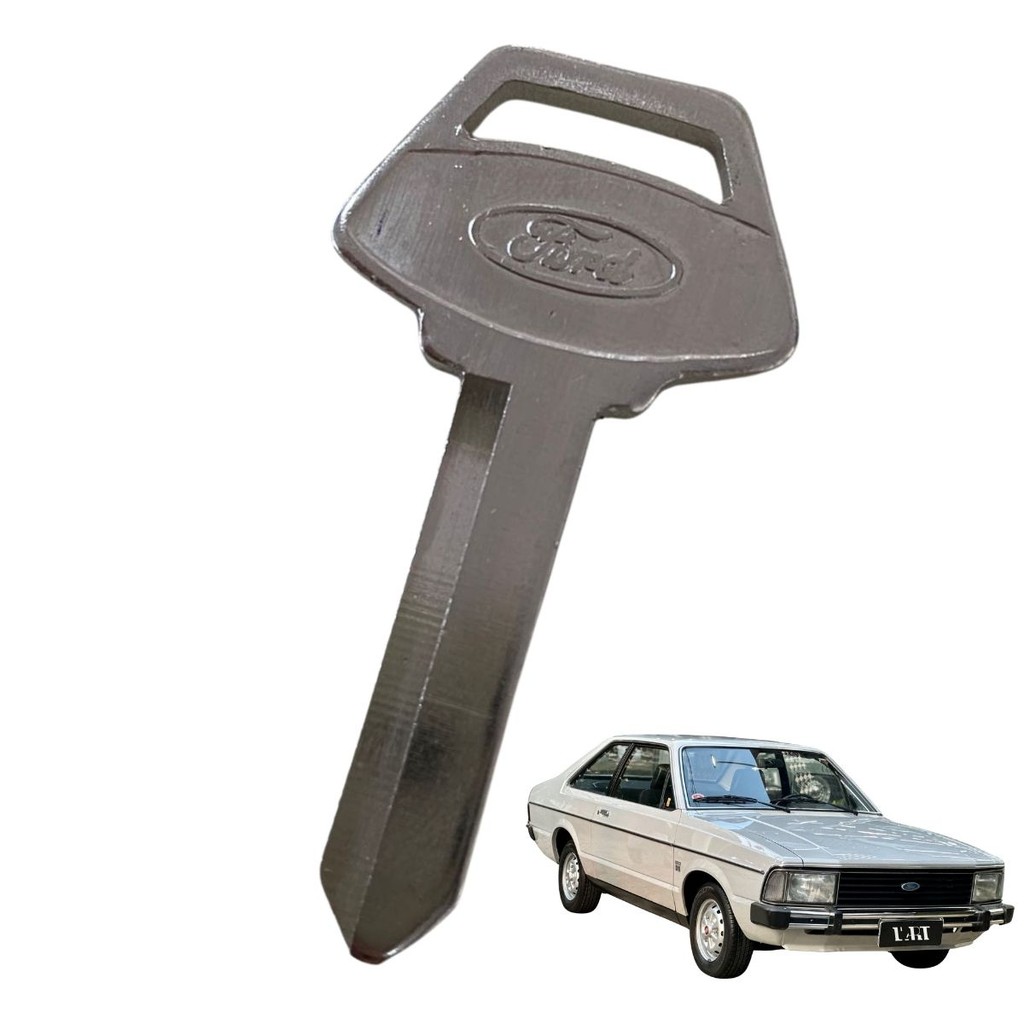 Chave Ford Corcel II Metálica Yale Original Cromado