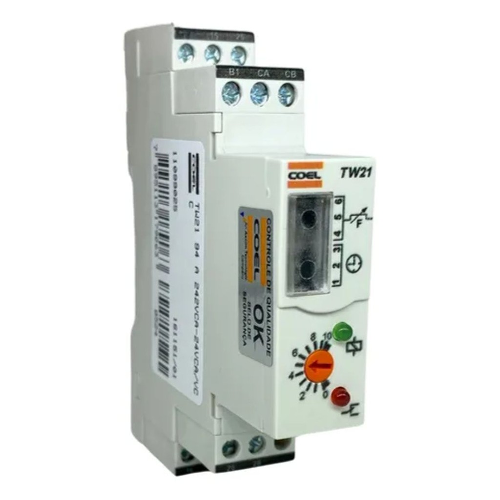Relé De Tempo Multifunção 94-242vca 24vca/vcc Tw21 - Coel