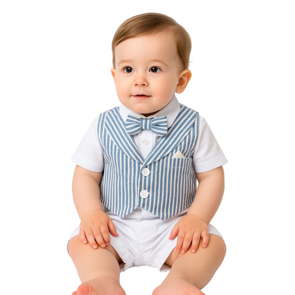 Conjunto Infantil Bebê Menino Social Infantil Gravata Colete