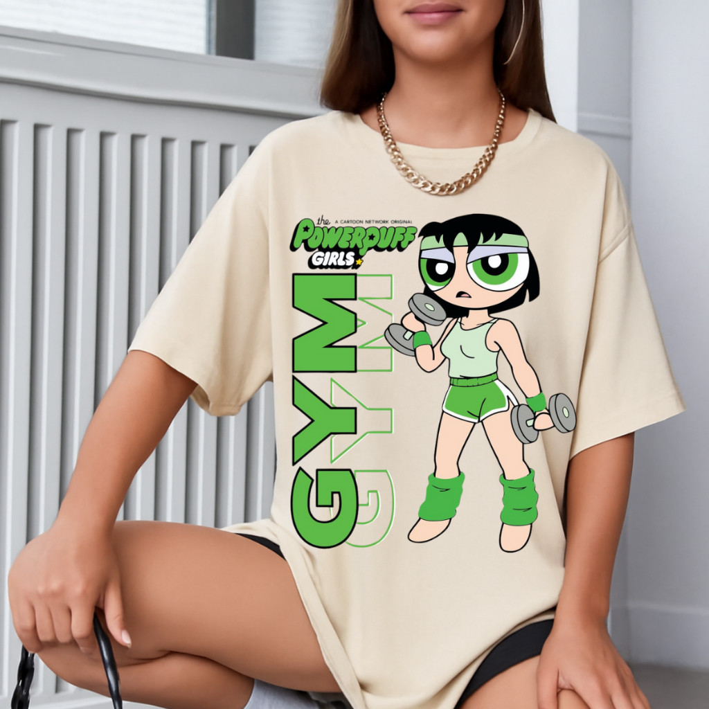 Camiseta Oversized Plus Size Feminina As Meninas Superpoderosas Gym 100% Algodão 10
