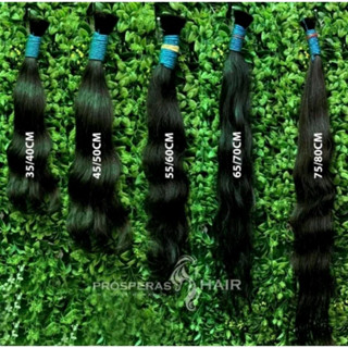 Cabelo humano indiano liso ondulado 50 gramas SEMI LIMPO em Oferta na Shopee