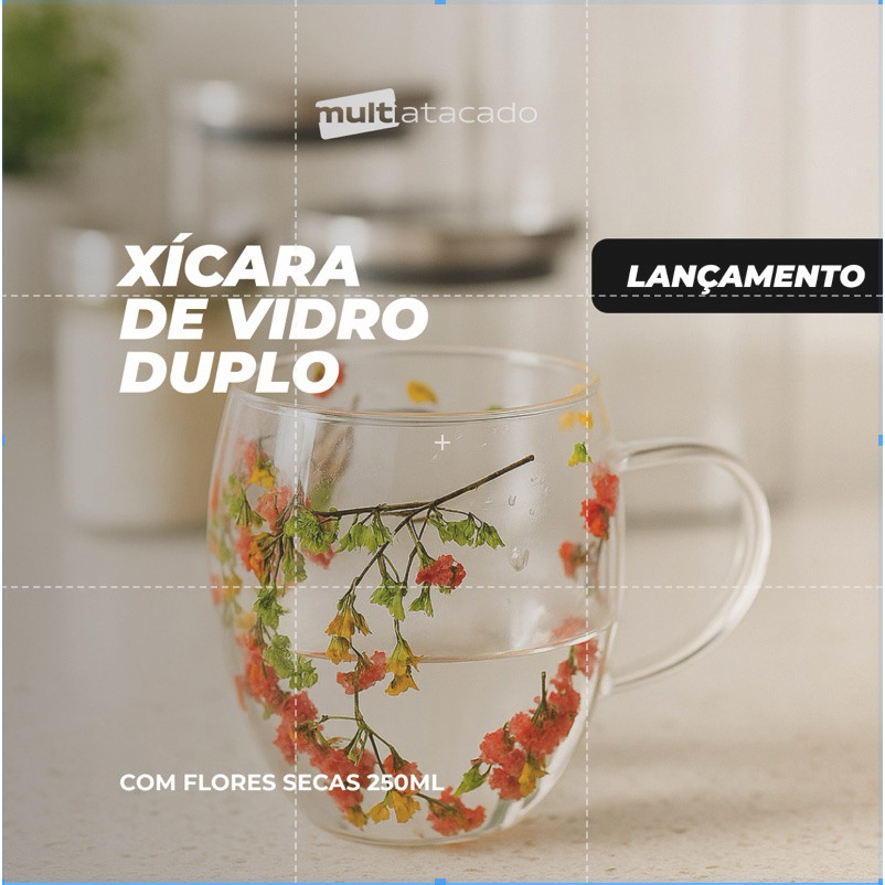 ATÉ 4 XÍCARAS DE FLOR em Oferta na Shopee