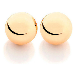Brinco Rommanel Folheado A Ouro Bola 520470