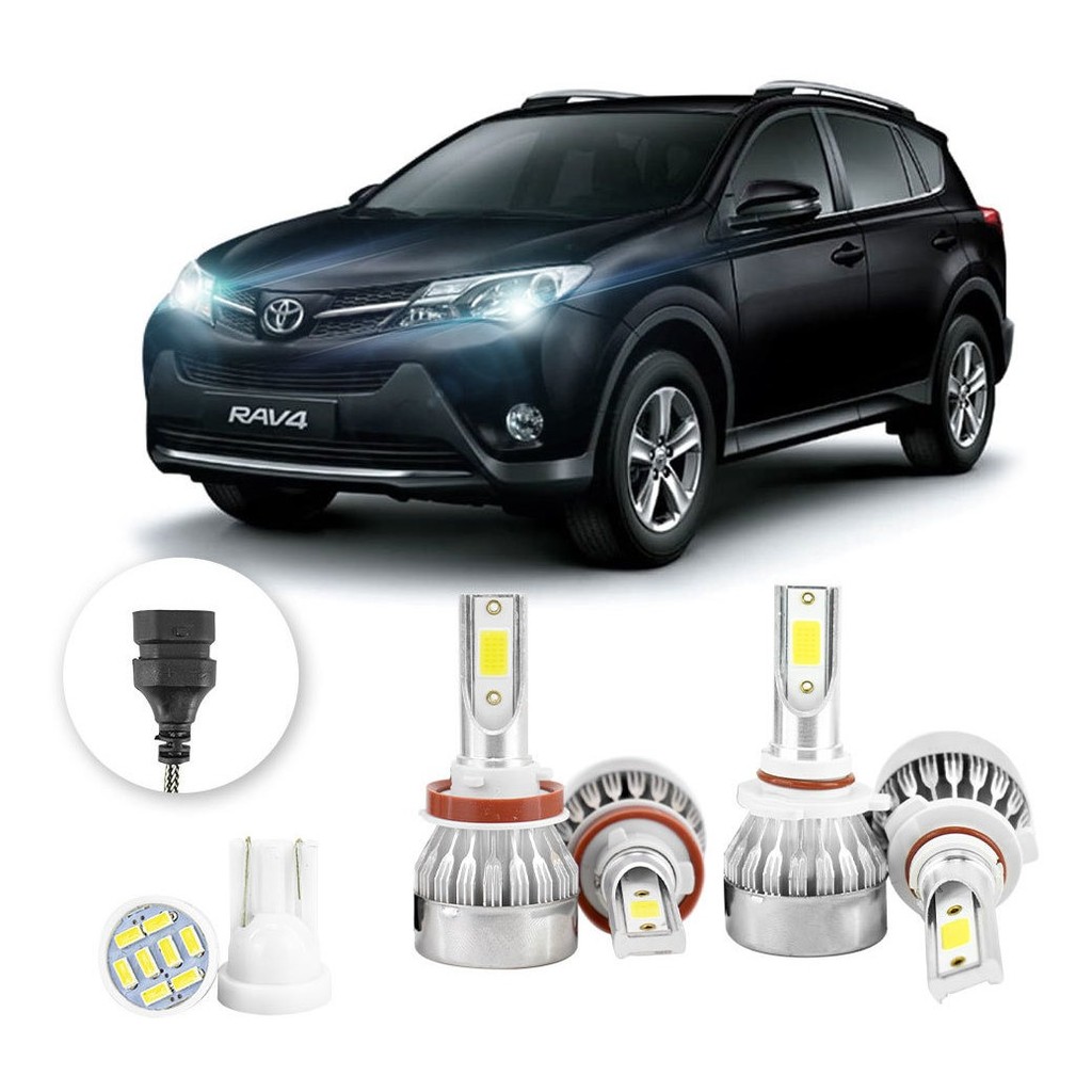 Lampadas Led Toyota Rav 4 2013 A 2015 H11 Hb3 20000lm em Oferta na Shopee