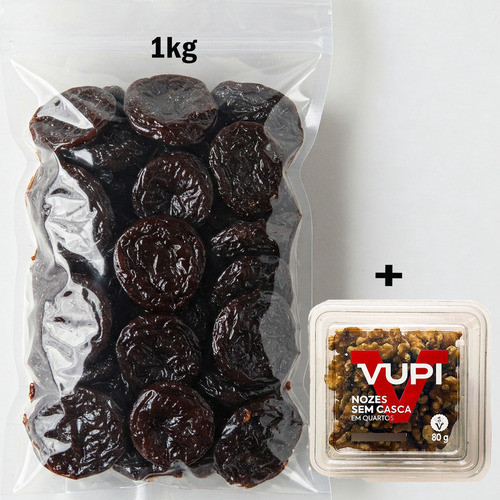 Ameixa Seca Sem Caroço + Brinde 80g ou 120g  Vupi em Oferta na Shopee
