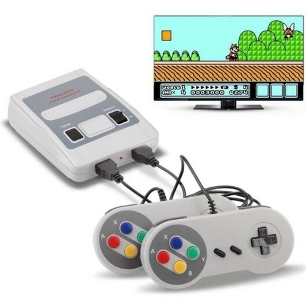 Video Game Classic Super Nintendo Mini SNES – 2 Controles, 8 Bits, 620 Jogos na Memória