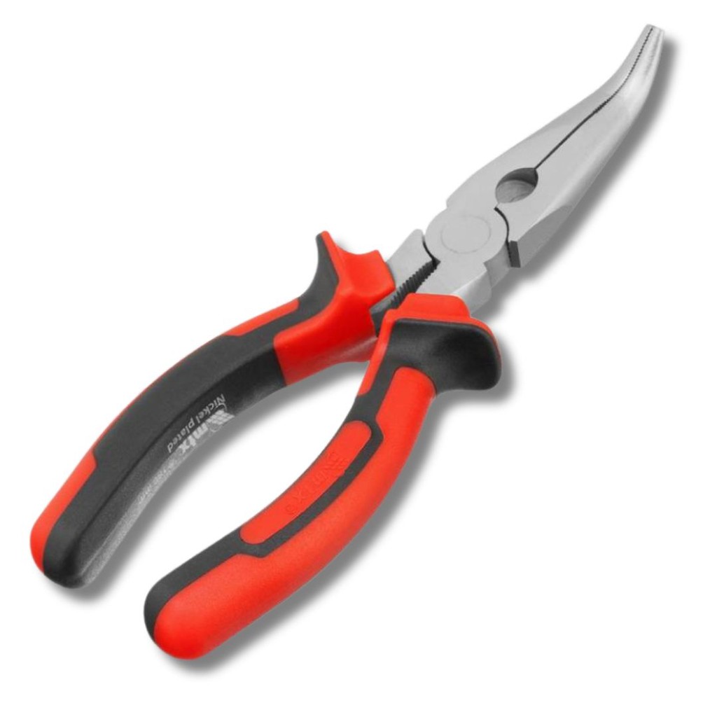 Ferramenta Manual MTX 7" Alicate Bico Meia Cana Curvo de Aço Níquel