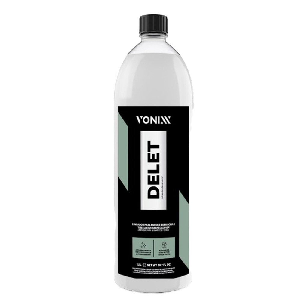Delet Vonixx Limpador Para Pneus E Borrachas 1,5L em Oferta na Shopee