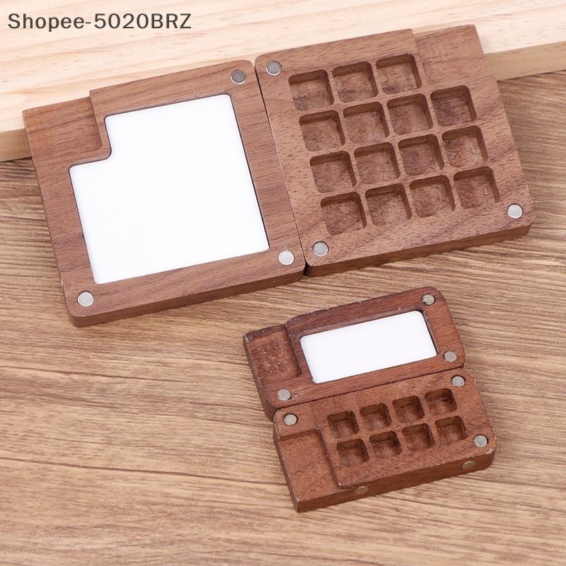 [THEBR] Paleta De Aquarela Portátil Caixa De Pintura Feita À Mão Vazia Mini Nozes Tinta Acrílica [BR]