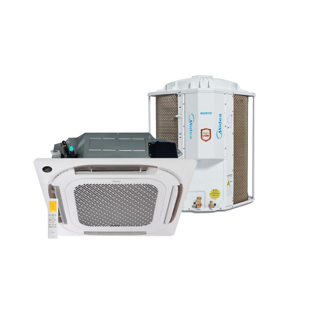 Split Inverter Cassete 4 Vias Springer Midea Connect 60000 BTU/h Frio Monofásico 38CCVE60515MM –220V - Home Appliances