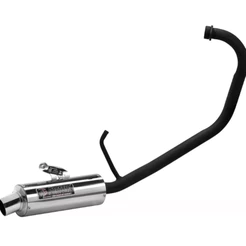 Escapamento Fortuna Ybr Factor ED 125 2009 A 2016 Mini Turbo
