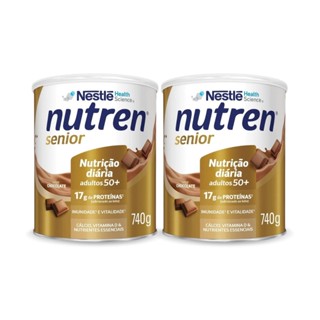 Nutren Senior Chocolate - 740g - Kit 2 Latas de 740g cada - Nestlé em Oferta na Shopee
