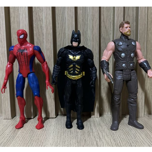 BRINQUEDOS EM PROMOÇÃO bonecos thor/homem aranha/batman/ferro/captao/toy store/five nights/naruto