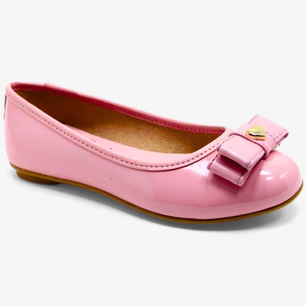 Sapatilha Infantil Molekinha Laço Verniz - Rosa em Oferta na Shopee