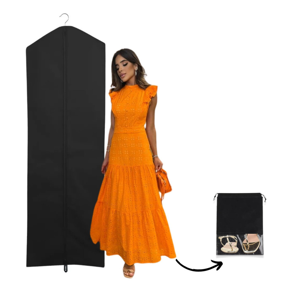 Capa Vestido Madrinha Noiva Beca Antimofo Proteção Sapato