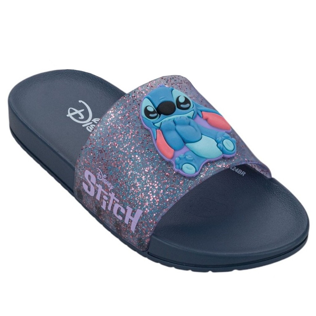 Chinelo Infantil Menina Slide Slip On Disney Stitch
