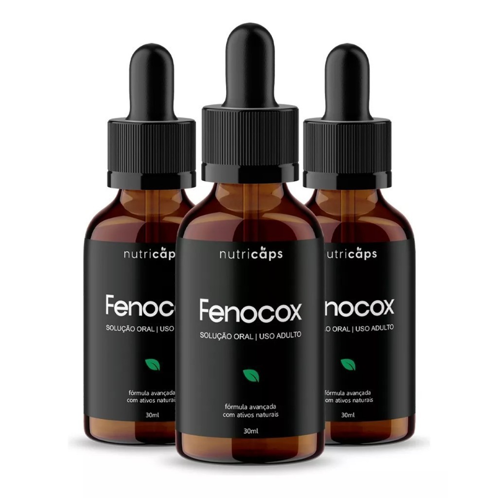 Kit 3 Fenocox Original 30ml Formula Especial Para Os Homens Oferta Só Hoje