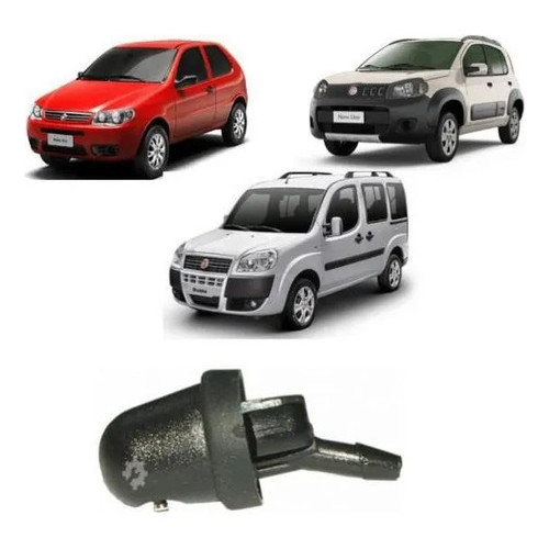 Bico Esguicho Brucutu Limpador Traseiro Fiat Uno 1985 A 2013
