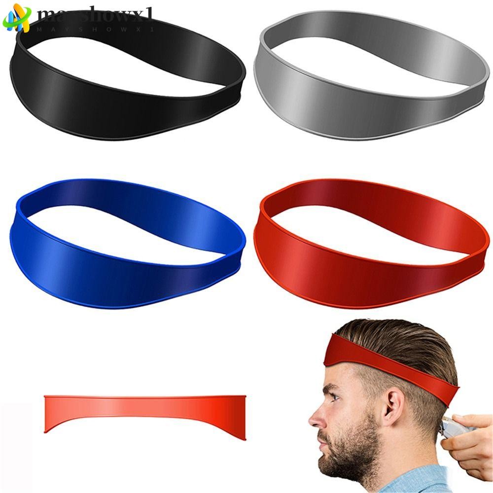 MAYSHOW Modelo de Barbear Faixa de Cabeça Portátil Guia Curva de Corte para Decote Barba Cabelo Profissional