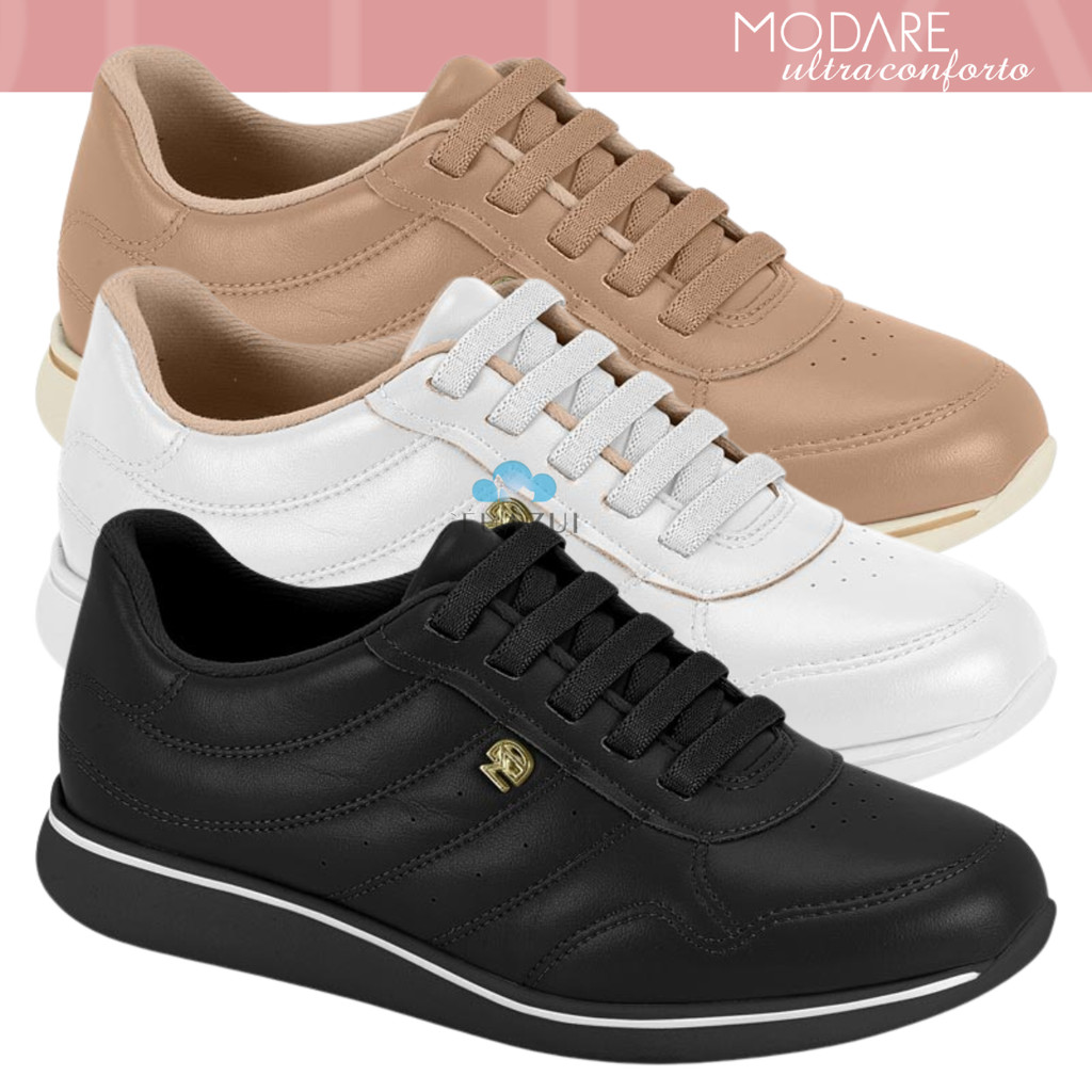 Tênis Modare UltraConforto Casual Feminino Confortável Leve Estiloso Dia a Dia em Oferta na Shopee