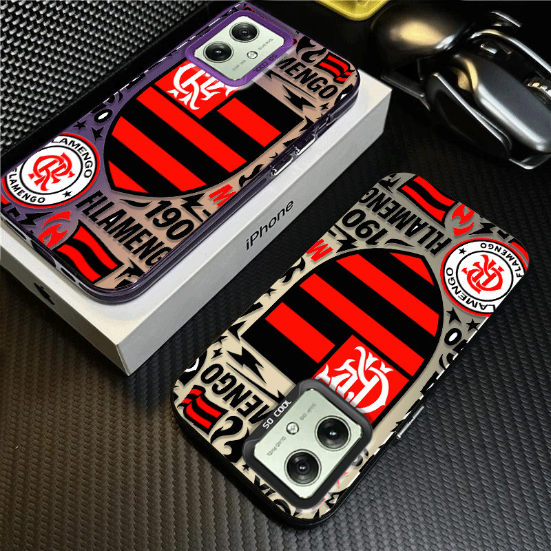 Capinha Padrão time futebol Para Motorola Moto G84 G60 G54 G52 G34 G30 G24 G22 G