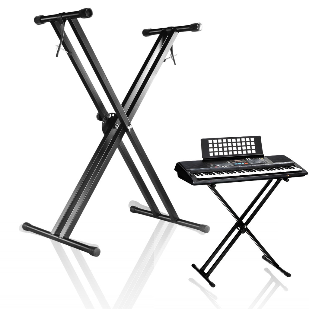 Suporte Reforçado Top Para Teclado Piano Duplo Estante Em X
