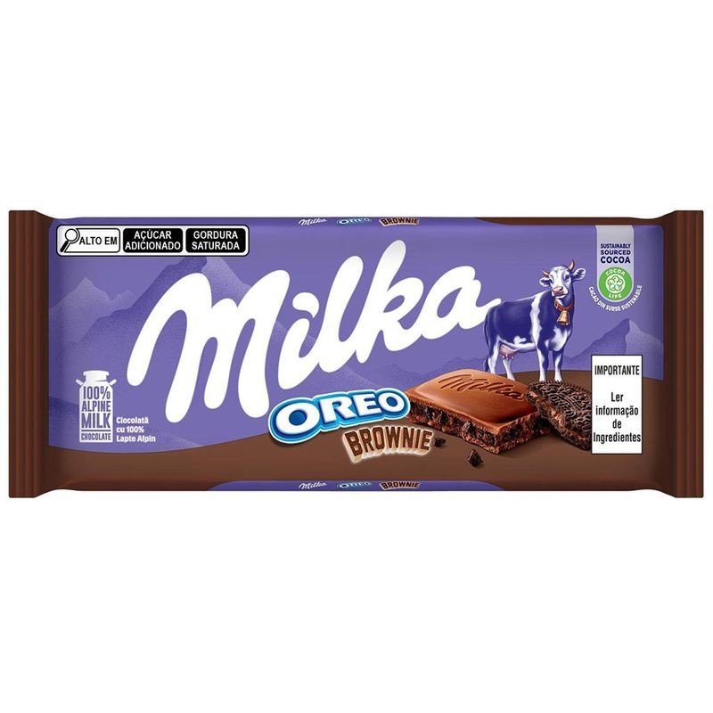 CHOCOLATE MILKA OREO BROWNIE 100G em Oferta na Shopee