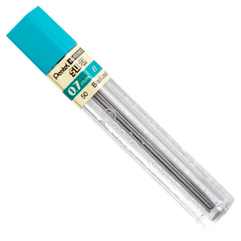 Grafite 0.7mm B tubo com 12 unidades Pentel - Stationery