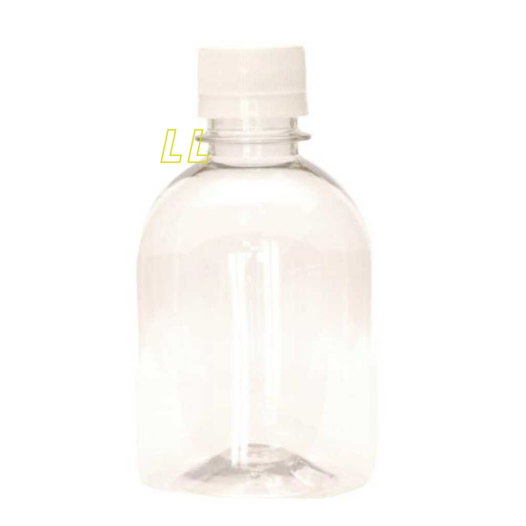 20 Un Frascos Plásticos Pet 250ml C/ Tampa Rosca Lacre