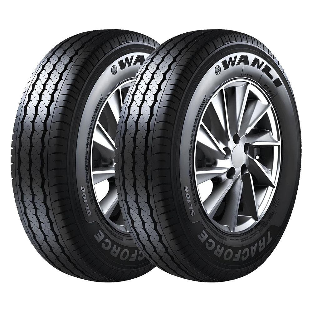 Pneu Wanli SL106 205/70R15C Aro 15C 106/104R 8 Lonas Kit2 em Oferta na Shopee
