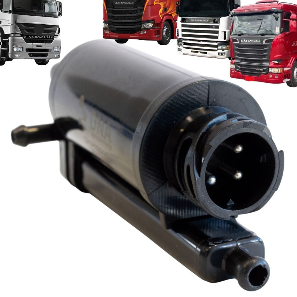 Bomba Água Reservatório Limpador Parabrisa para Scania PGR / S5 / NTG (1548504 / 1722690) - Mercedes-Benz Axor (A0008694 em Oferta na Shopee