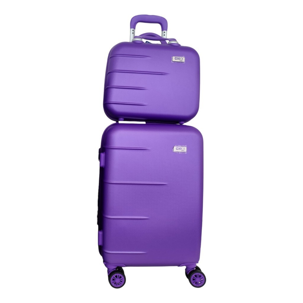 Kit Mala  de Viagem 360° em Fibra 20" ( P) + Frasqueira CHX em Oferta na Shopee