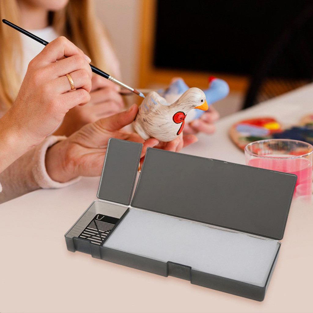 Conjunto De Paleta Molhada Stay Wet Modelo Coloração Bandeja Caixa De Pintura Para GUNDAM Militar Miniaturas À Mão em Oferta na Shopee