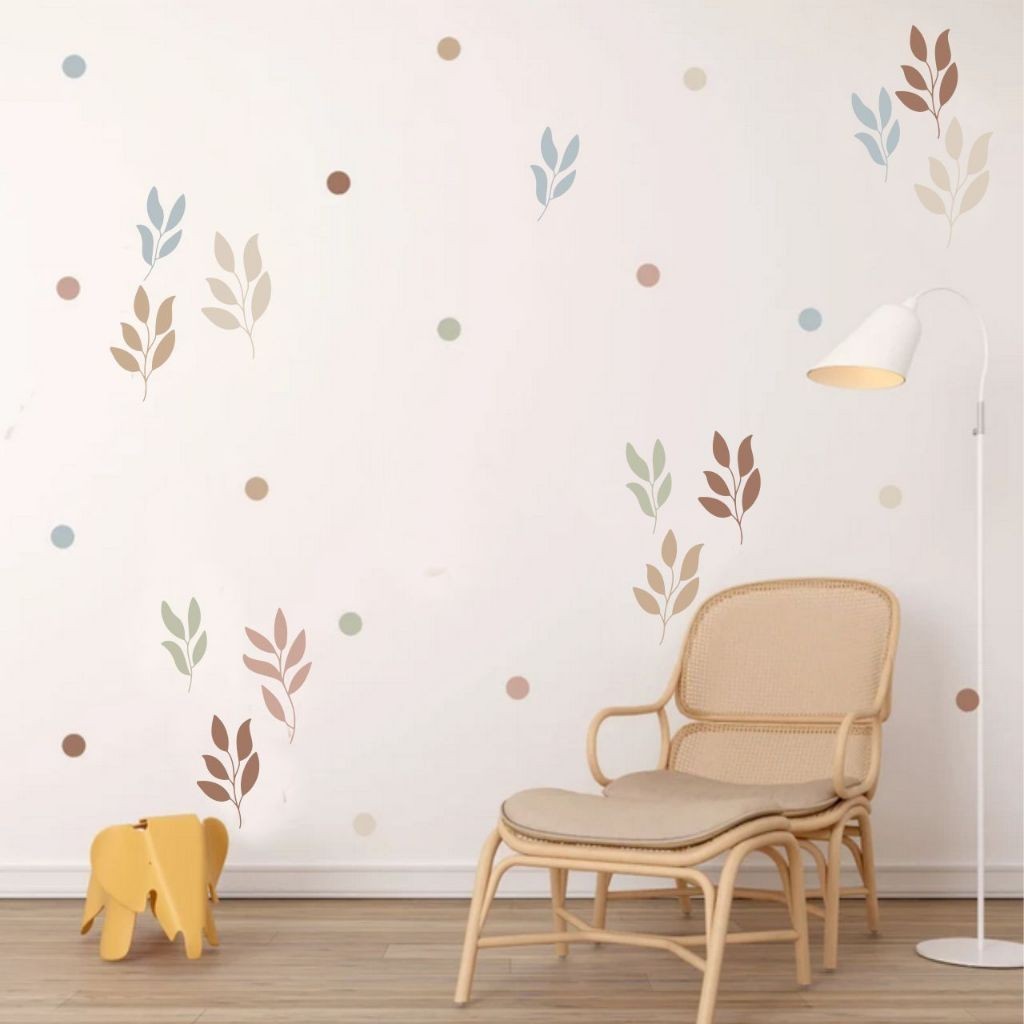 Adesivo de Parede Infantil Galhos Bolinhas Pastel em Oferta na Shopee
