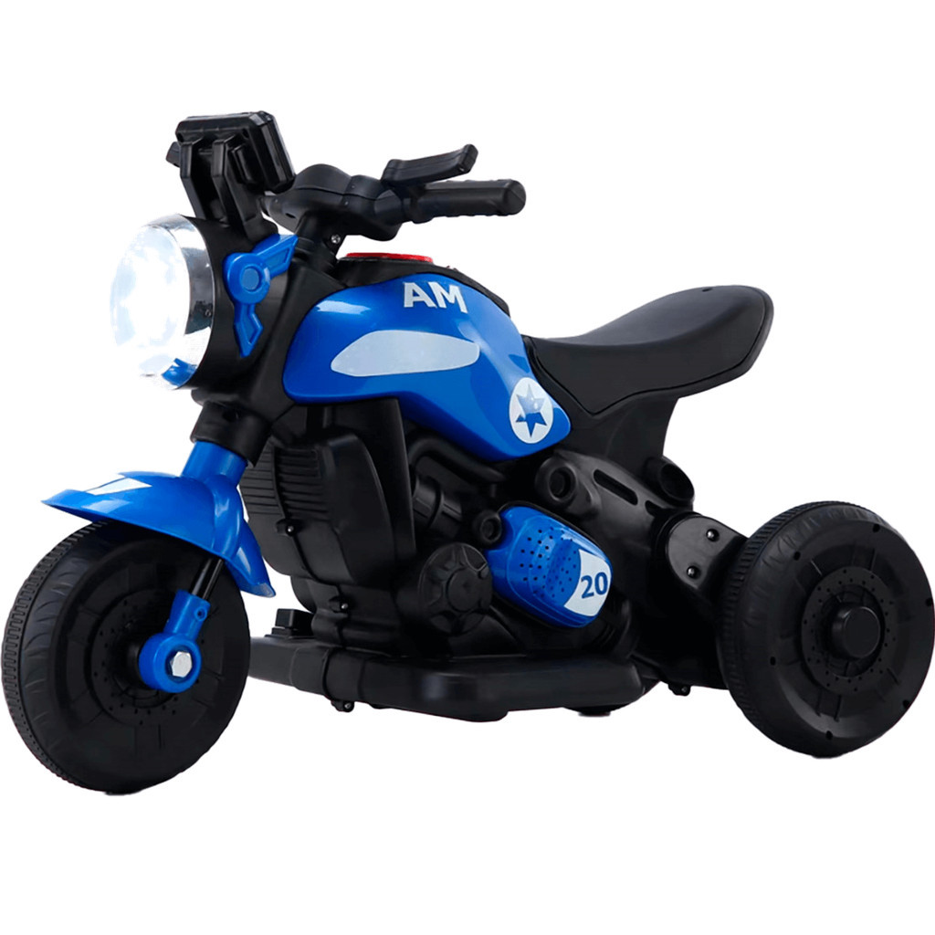 Triciclo Eletrico BangToys Minha Primeira Moto Happly Azul 6V em Oferta na Shopee