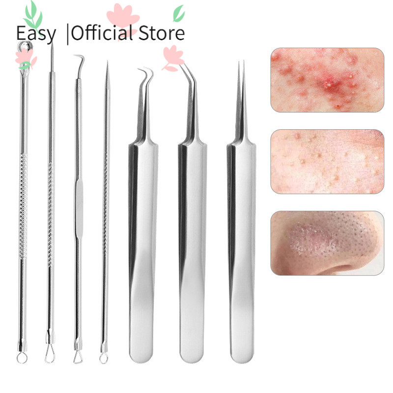 Clip de Acne de Aço Inoxidável Clip de Acne Clip de Agulha de Acne Pick Blackheads Squeeze Acne Remover Acne Beauty Tool