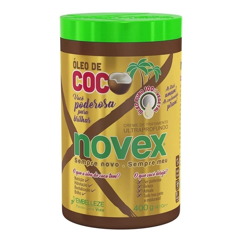 Creme de Tratamento Novex Oleo de Coco 400g em Oferta na Shopee