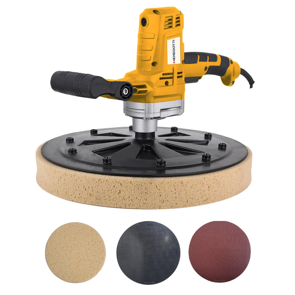 Kit Desempenadeira Elétrica Para Reboco 380mm Menegotti