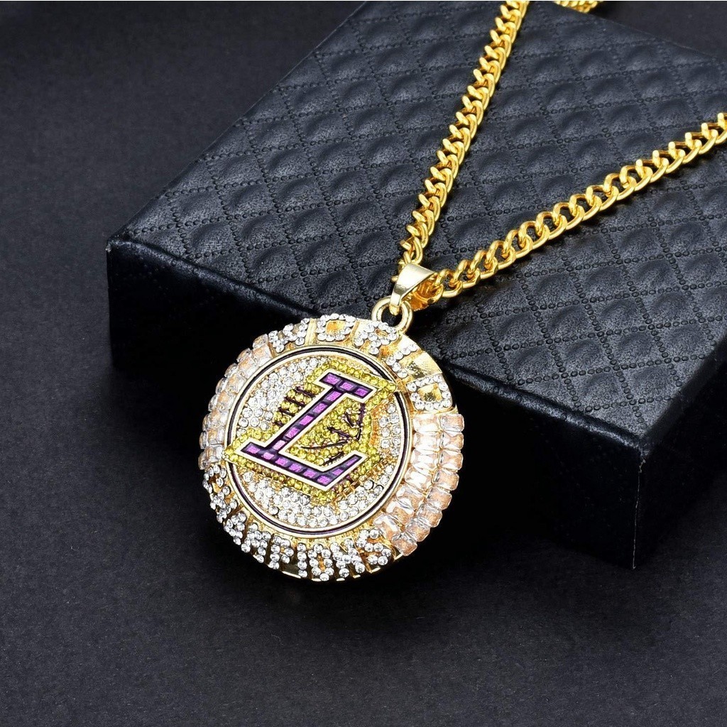 Colar de Alta Qualidade 2020 Lakers Los Angeles Champion Necklace Pingente James Pendant