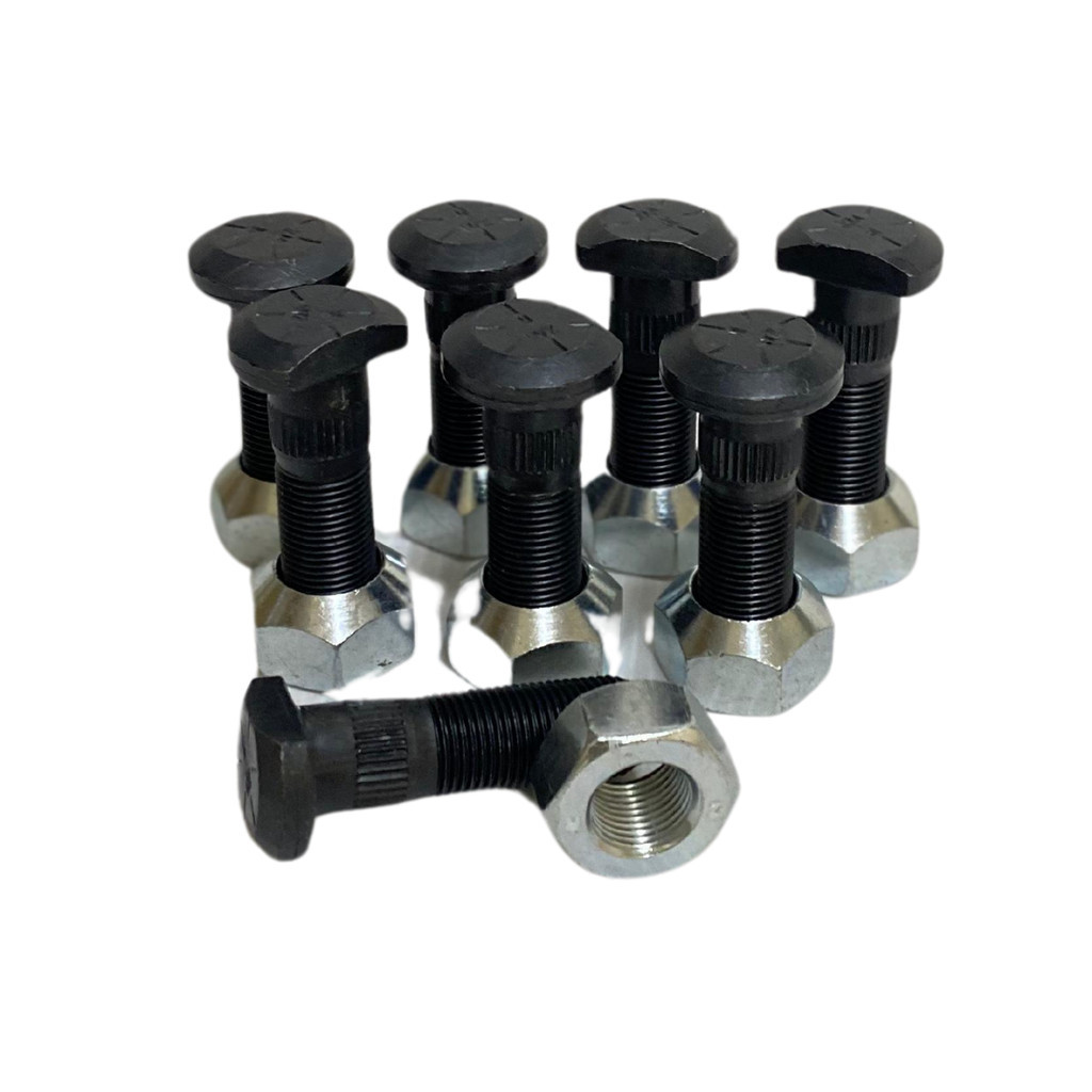 Jogo 8 Parafuso c/ Porca Roda Dianteira Esquerda Ford F4000 75/90 antiga F350 caminhonete left rosca ZM original em Oferta na Shopee