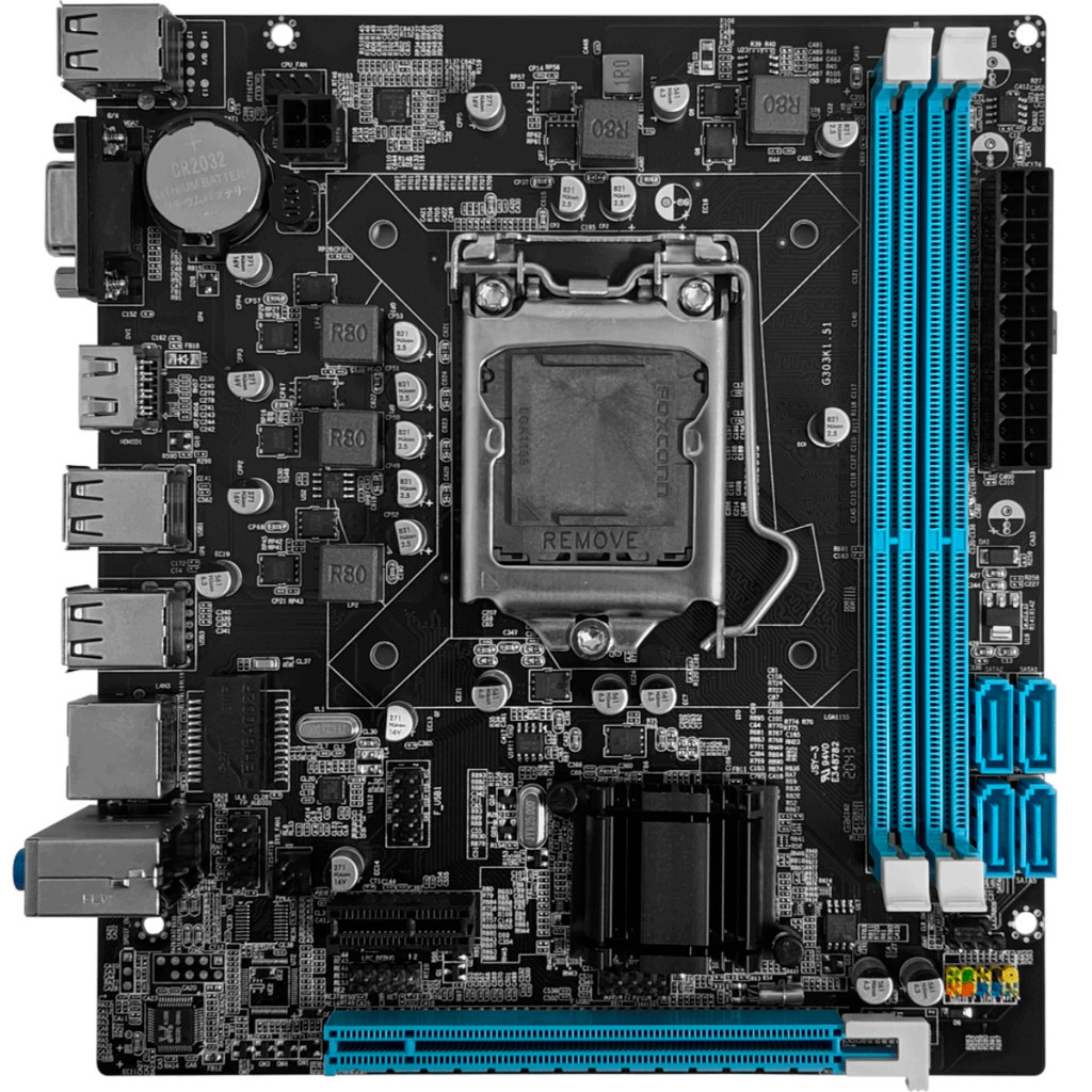 Placa-mãe H81 Intel Lga 1150 Nvme M2 2x Ddr3 Micro-atx Hdmi e Vga