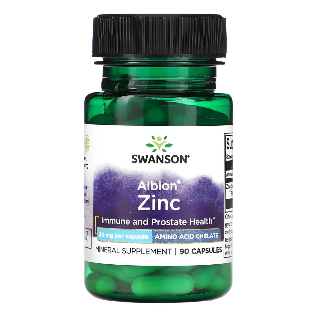 Swanson Zinco Quelato 30mg 90 Cápsulas Importado